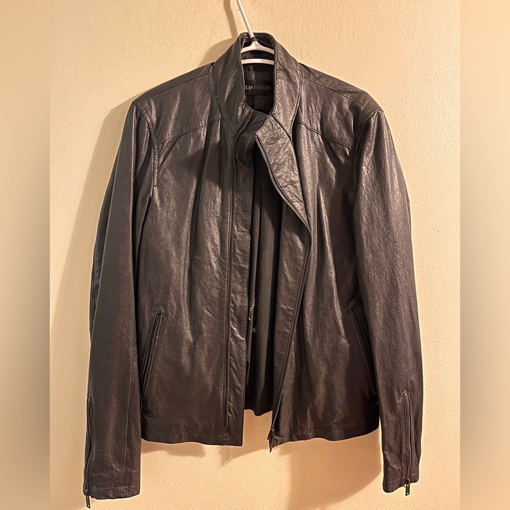 Danier leather biker jacket.**Never Used**